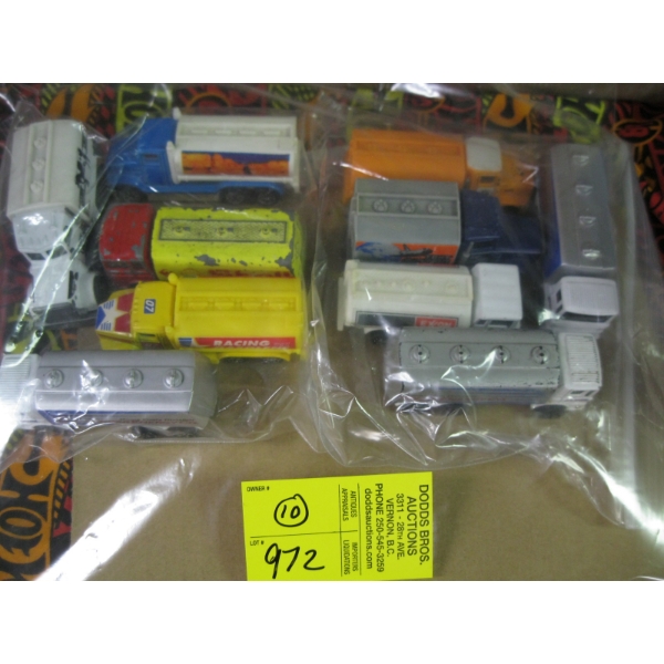BAG OF 10 HOTWHEELS TRUCKS