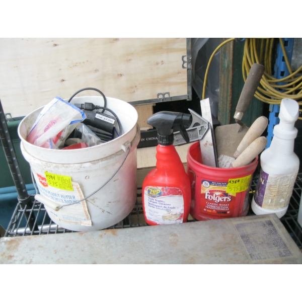 MISC. TAPE, LIGHTS, TROWELS, ETC.