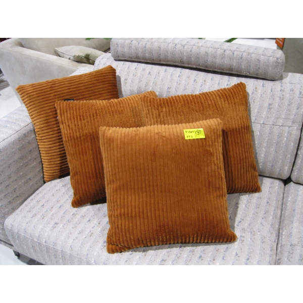 4 BURNT ORANGE PILLOWS