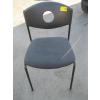 Image 2 : 4 BLACK STACKING CHAIRS