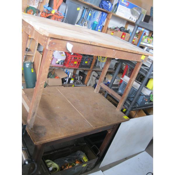 2 WOODEN TABLES