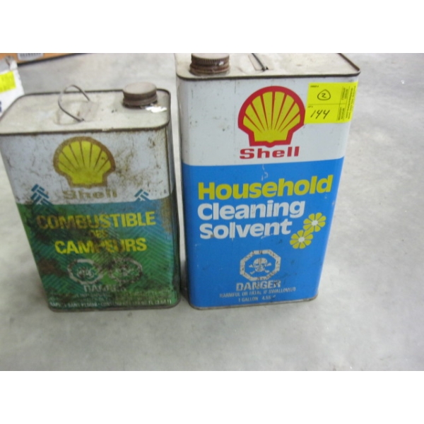 2 SHELL TINS