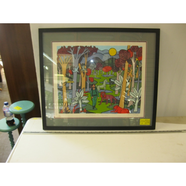 FRAMED NUMBERED PRINT BY ALICIA LEAL