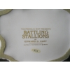 Image 2 : FRANKLIN MINT "BATTLING STALLIONS" WHITE HORSE
