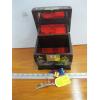 Image 2 : KOREAN MOTHER OF PEARL LACQUERWARE JEWELLERY BOX W/KEY