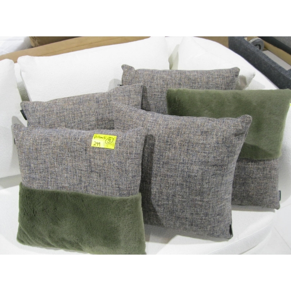 5 COLORFUL PILLOWS