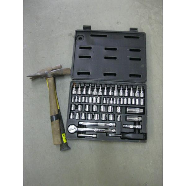 HAMMER, PICK AXE, BENCHMARK SOCKET SET