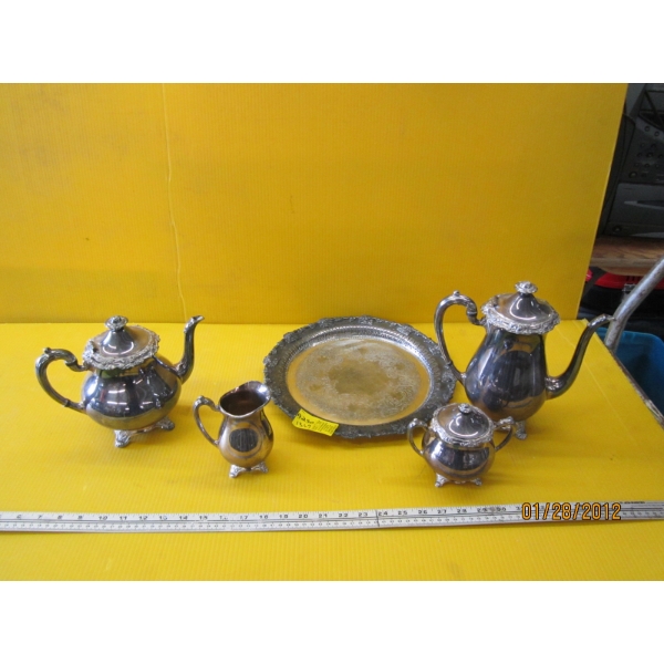 1860s ROGER PLATTER TEA SET