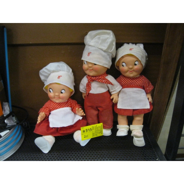 3 CAMPBELLS DOLLS