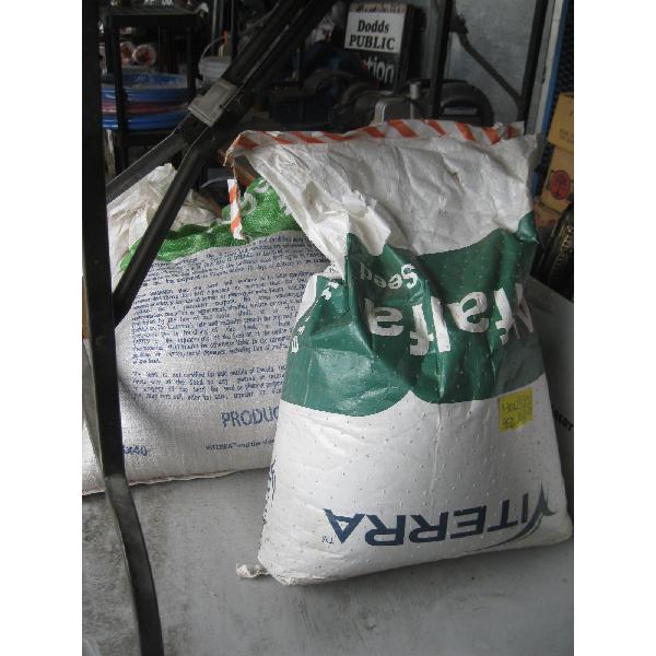 1 BAG OF  ALFALFA SEED & 1 BAG OF FORAGE SEED