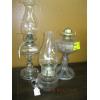 Image 1 : 3 OIL LANTERNS - 1 MISSING CHIMNEY
