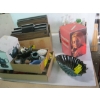Image 1 : FLATS OF BOTTLES, DÉCOR, BLUE MOUNTAIN POTTERY, CASSETTE TAPES ETC.