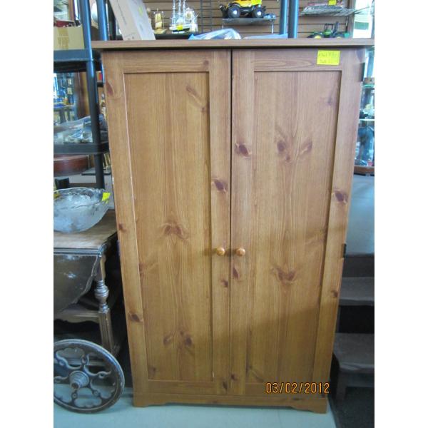2 DOOR WOOD GRAIN CABINET