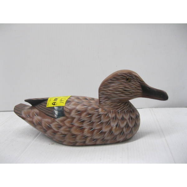 SIGNED DUCK DECOY
