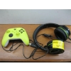 Image 1 : PAIR OF XBOX HEADPHONES & A CONTROLLER