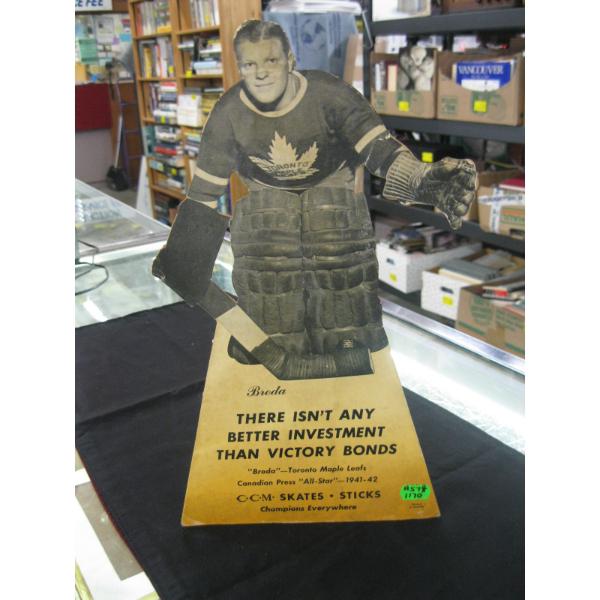 VINTAGE STAND UP ADVERTISING VICTORY BONDS - PLAYER BRODA