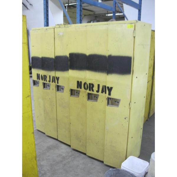 SET OF 6 METAL LOCKERS