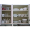 Image 1 : WHITE DISHWARE - VARIOUS PATTERNS & CUPBOARD OF ASST. GLASSWARE, MUGS, ETC.