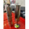 Image 1 : 2 POST WAR GERMAN BRUTULIST STEEL LATHE TURNED VASES