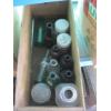 Image 2 : 3 WOODEN CRATES OF GLASS BOTTLES & CANNISTERS
