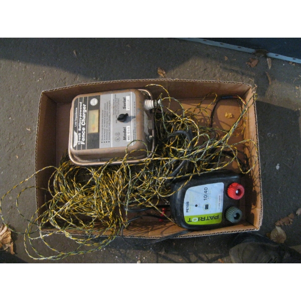 2 ELECTRIC FENCE CONTROLLERS - 12V & 120V