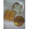 Image 1 : COVERED NETTED SERVING TRAY & 2 SERVING TRAYS