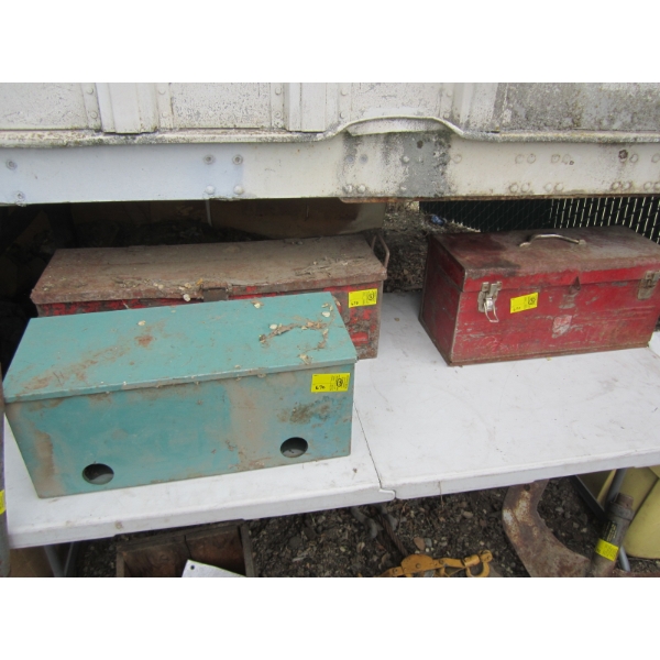 3 METAL BOXES