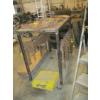 Image 2 : HEAVY STEEL FRAMED STEEL TOP TABLE ON CASTORS