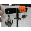 Image 2 : 3 PAIRS OF SILVER .925 EARRINGS