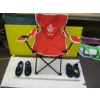 Image 1 : FOLDING CAMPING CHAIR & 2 PAIR OF WATER SHOES