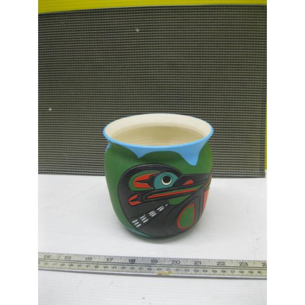 HAND MADE LOON POT BY STEWART JACOBS, CAPILANO RESERVATIONS, JUNE 1994