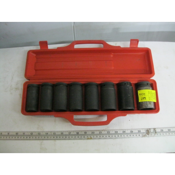 SET OF METRIC 3/4" IMPACT SOCKETS