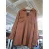 Image 1 : CUSTOM COAT, SZ LG., LEATHER PULLOVER JACKET W/FRINGE