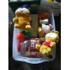 Image 2 : 4 BOXES OF MISC. TOYS, STUFFED ANIMALS, VINTAGE FISH PRICE, ETC.
