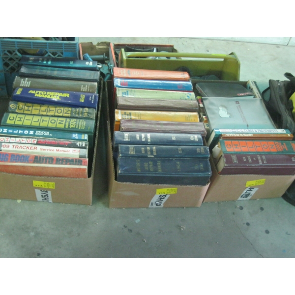 3 BOXES OF ASST. MANUALS