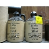 Image 2 : 4 SMALL CROCKERY ITEMS, LIQUOR CONTAINERS, WOOD DRUM CONTAINER