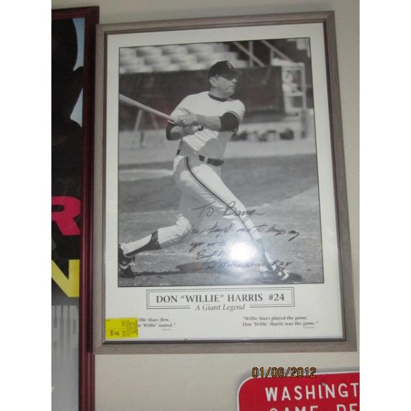 DON WILLY HARRIS SIGNED PHOTO