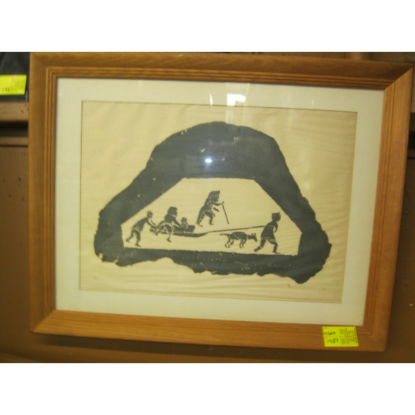 NUMBERED FRAMED PRINT, 1962