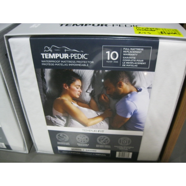 TEMPUR-PEDIC QUEEN SIZE WATERPROOF MATTRESS PROTECTOR