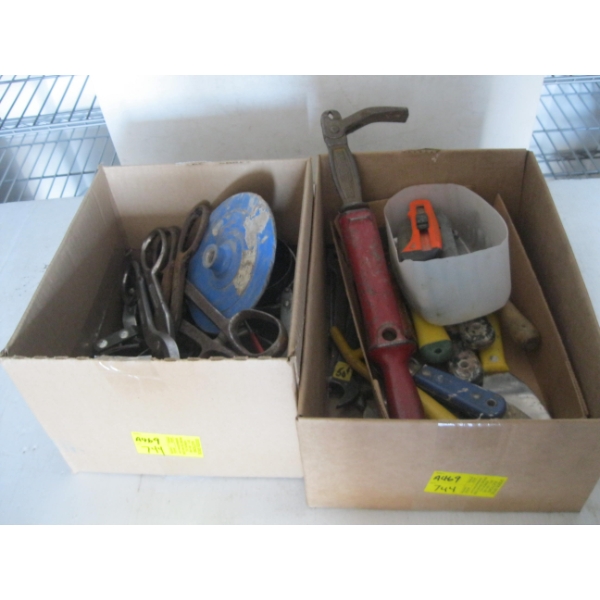 2 BOXES OF MISC. TOOLS