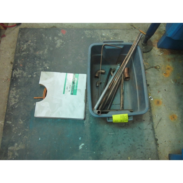BIN OF MISC. COPPER PIECES