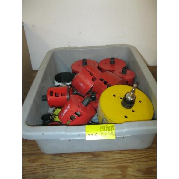 BIN OF HOLE SAWS