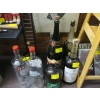 Image 1 : LG. LOT OF LG. LIQUOR BOTTLES, 7UP JUG, ETC. 