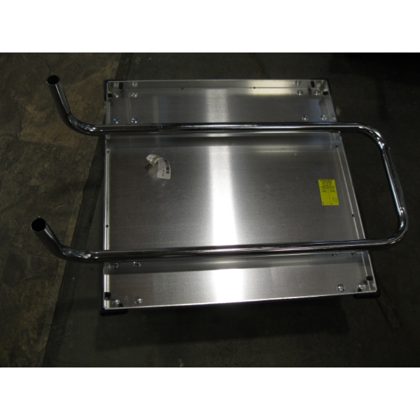 STAINLESS STEEL 4 WHEEL CART W/HANDLE