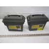Image 1 : 2 PLASTIC MINI AMMO BOXES