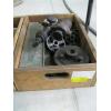 Image 1 : WOODEN BIN W/MISC. GEARS, AIRLINE FILTER, LATHE PARTS, ETC.