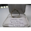 Image 4 : LADIES 14KT WHITE GOLD DIAMOND RING W/A $1425 SZ 7 1/4