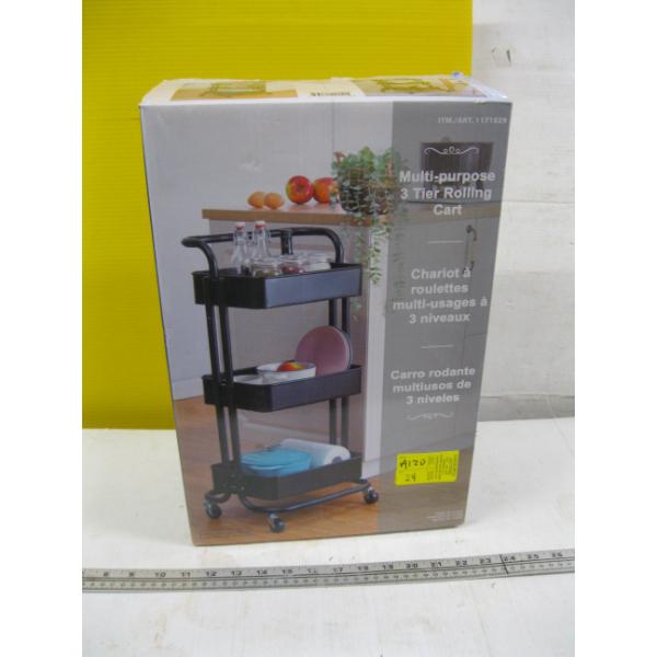 ROLLING 3 TIER CART