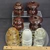 Image 1 : CP RAIL CPR, DOMINION & VARIOUS GLASS CERAMIC INSULATORS, 7PCS