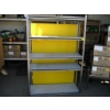 Image 3 : METAL & WOOD SHELF UNIT